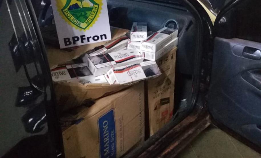 Veículo equipado com câmera infravermelho e carregado com cigarro é apreendido pelo BPFron no Oeste do estado