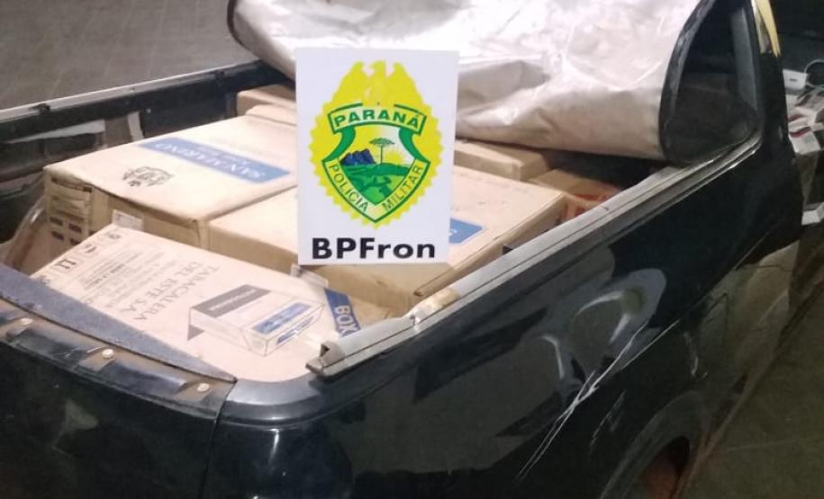 Veículo equipado com câmera infravermelho e carregado com cigarro é apreendido pelo BPFron no Oeste do estado