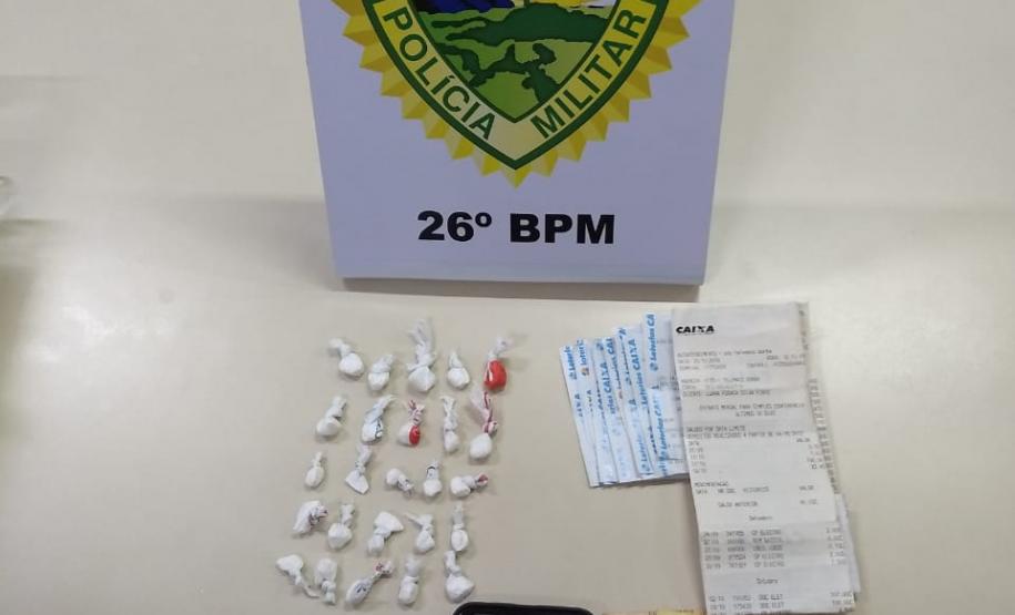 PM prende homem com drogas em Telêmaco Borba, nos Campos Gerais do Estado