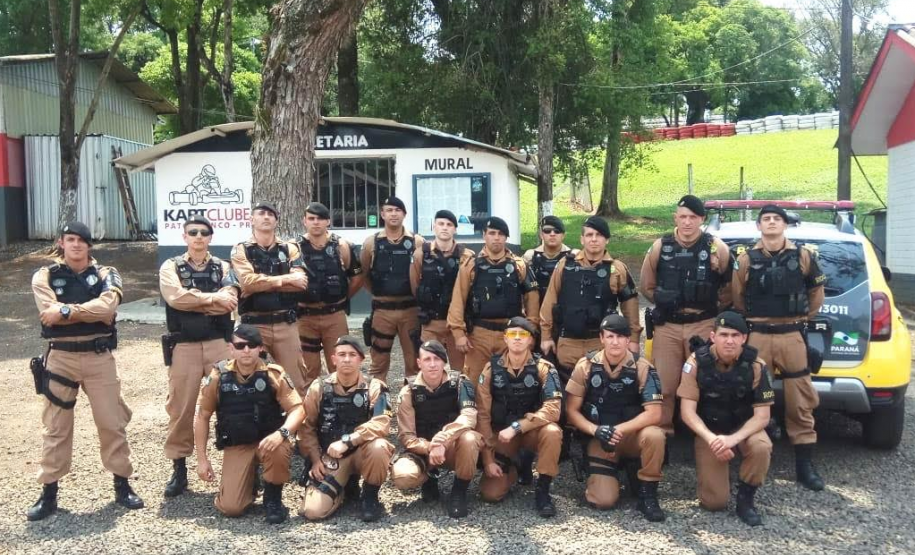 Policiais militares do 3° BPM participam de instrução prática de tiro policial em Pato Branco (PR)
