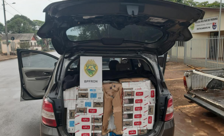 BPFron atua em mais apreensões no Interior do Paraná; destaque fica para o encaminhamento de mais de 1,6 mil pacotes de cigarros contrabandeados