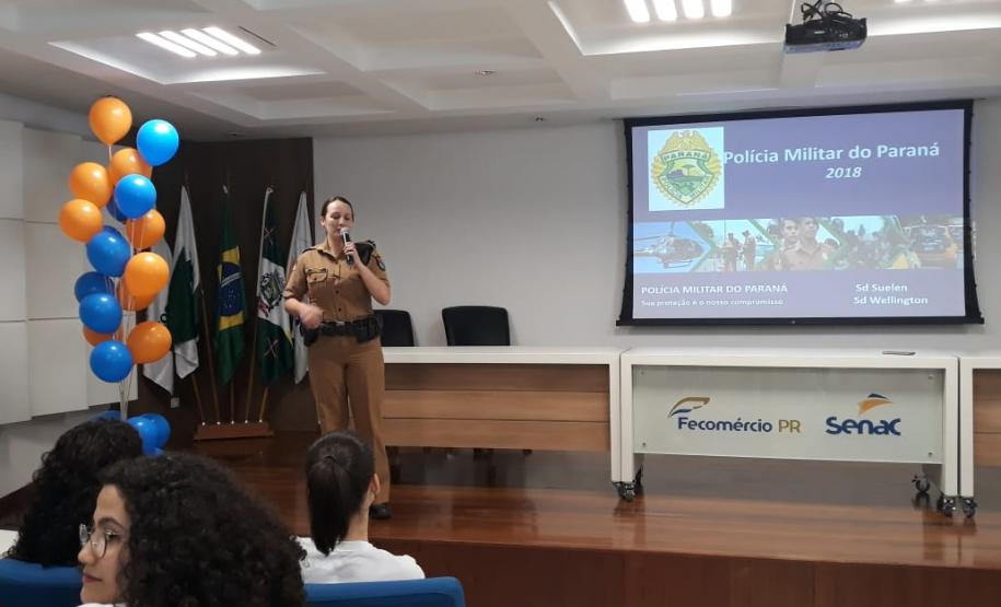 Feira de Profissões no SENAC de Paranaguá conta com a presença de policiais palestrantes