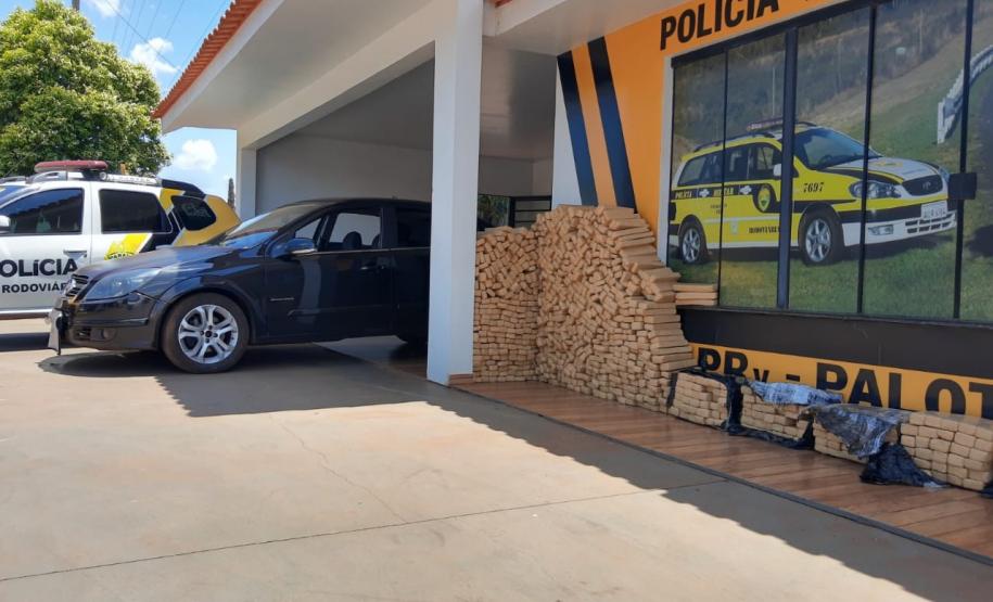 BPRv apreende quase meia tonelada de maconha durante patrulhamento na PR 364, em Palotina (PR)