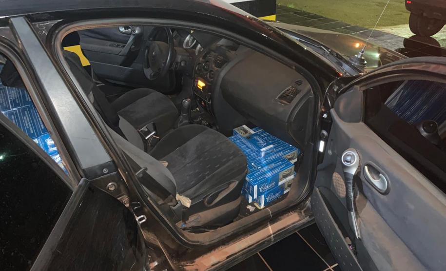 Policiaisrodoviários apreendem 10 mil maços de cigarros contrabandeados no Oeste doestado