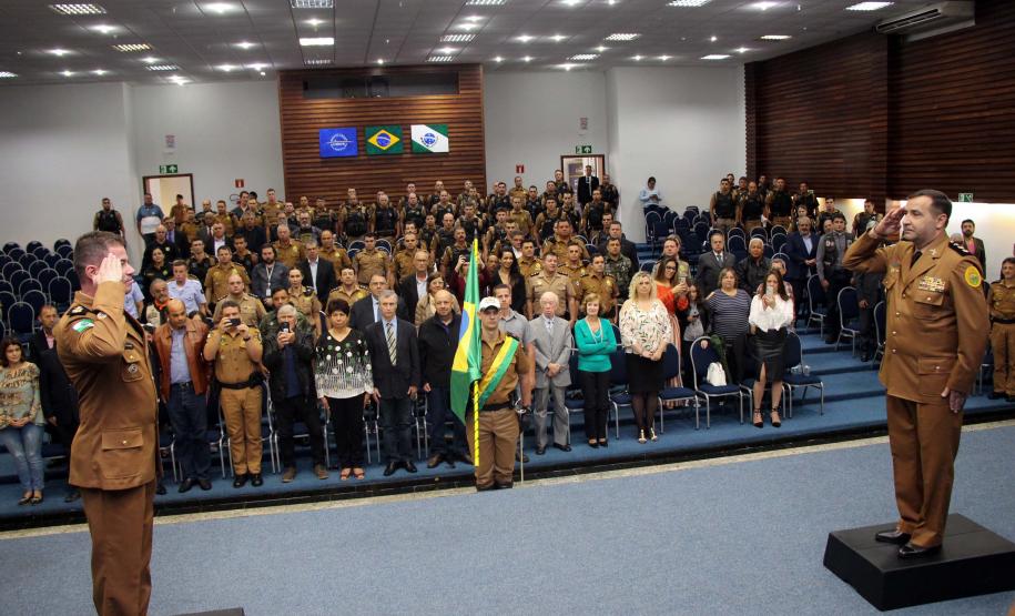 Batalhão de Polícia de Trânsito recebe novo Comandante durante solenidade em Curitiba