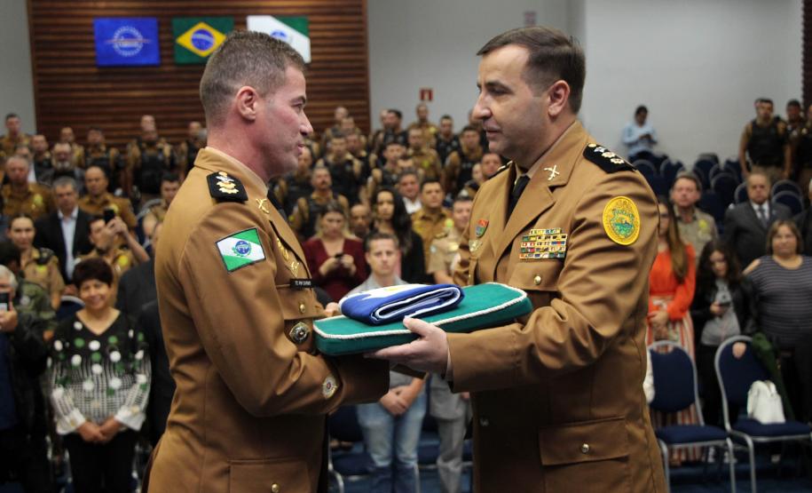 Batalhão de Polícia de Trânsito recebe novo Comandante durante solenidade em Curitiba