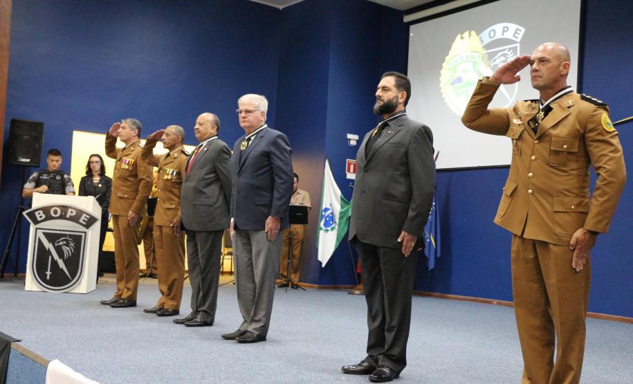 BOPE comemora nove anos de criação com entrega de medalhas e homenagens em Curitiba