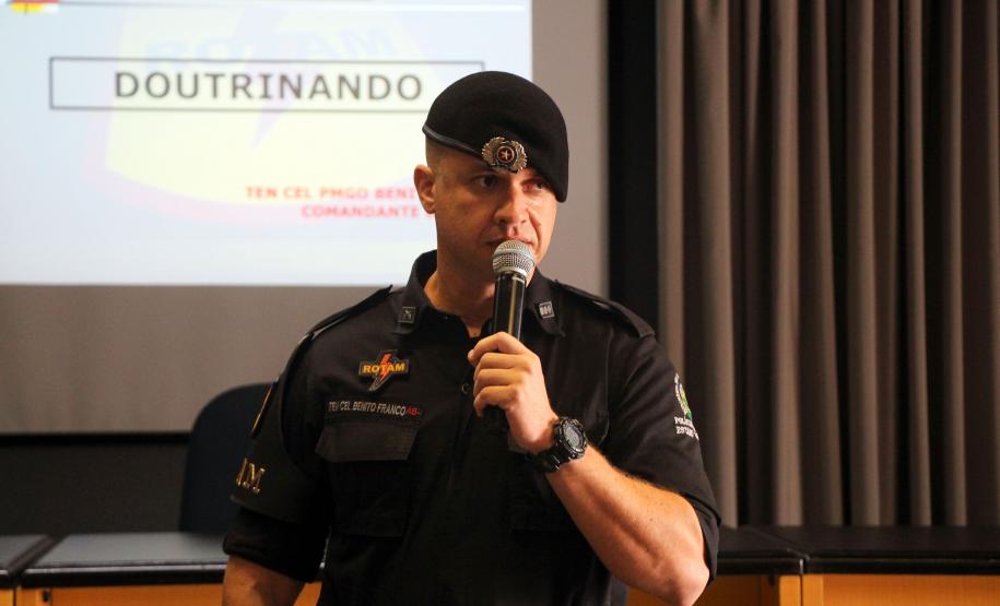 Policiais militares do Paraná e de outros estados participam da aula inaugural do III Curso da RONE em Curitiba
