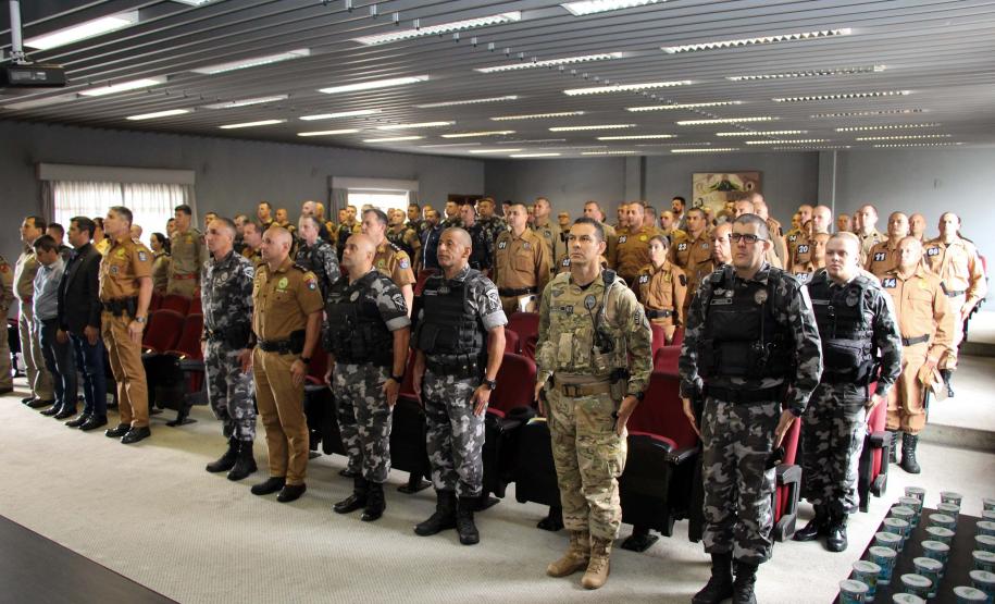 O IV Curso de Especialização em Cinotecnia tem aula inaugural no Quartel do Comando-Geral da PM em Curitiba