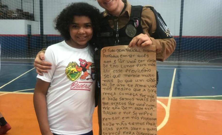Durante formatura do PROERD, Canil do 19º Batalhão faz apresentação com os cães da corporação em Palotina (PR)