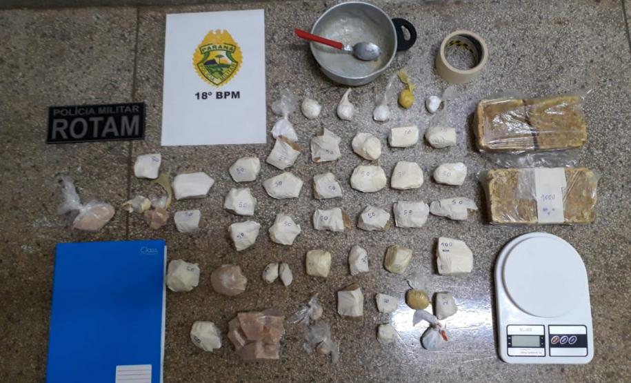PM deflagra Operação “Feliz Natal” em Andirá (PR) e apreende mais de quatro quilos de drogas