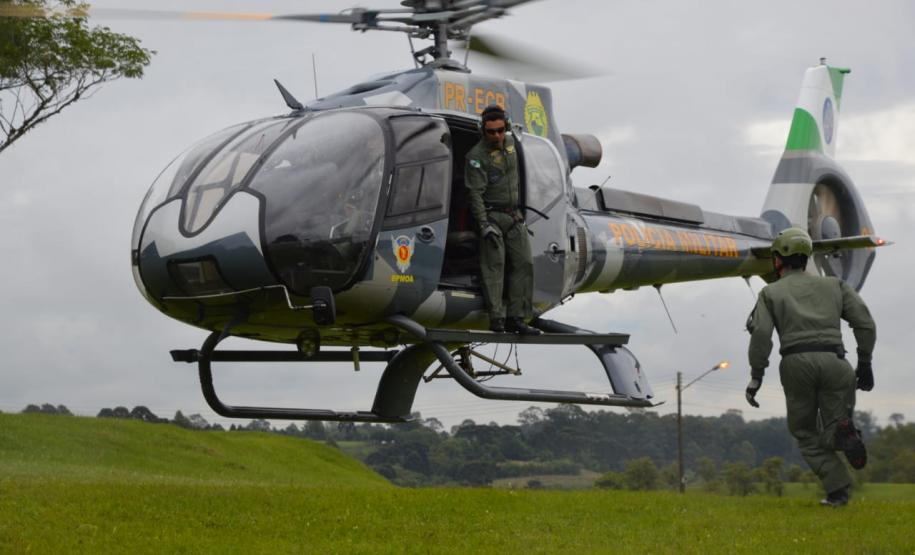 Batalhão aéreo da PM faz exercício com equipes médicas em preparação a Operação Verão 2019/2020