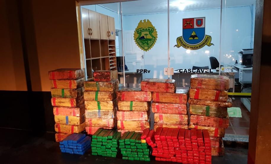 BPRv apreende mais de 684 quilos de maconha e quase R$ 1 milhão em cigarros contrabandeados no Oeste do estado