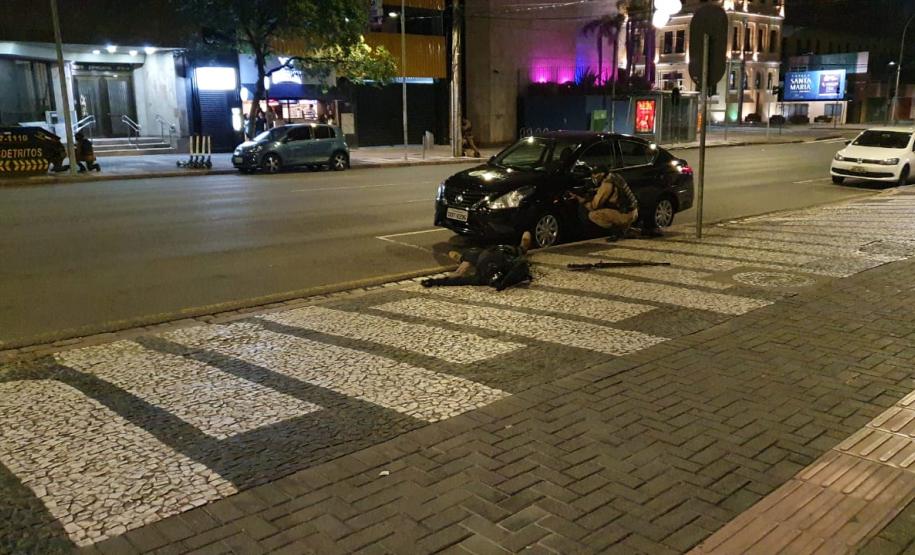 RONE simula roubo a banco no Centro de Curitiba; exercício faz parte do III Curso da unidade