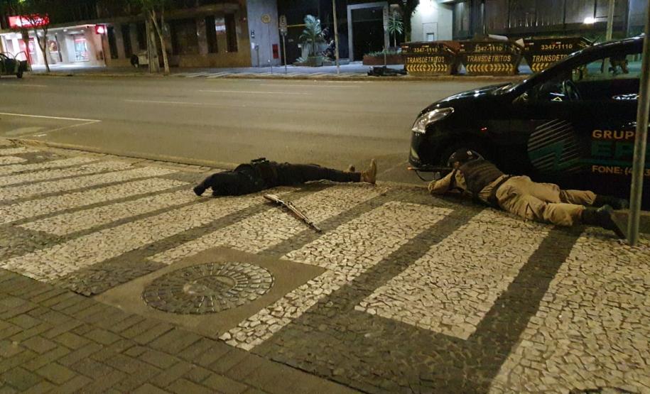 RONE simula roubo a banco no Centro de Curitiba; exercício faz parte do III Curso da unidade