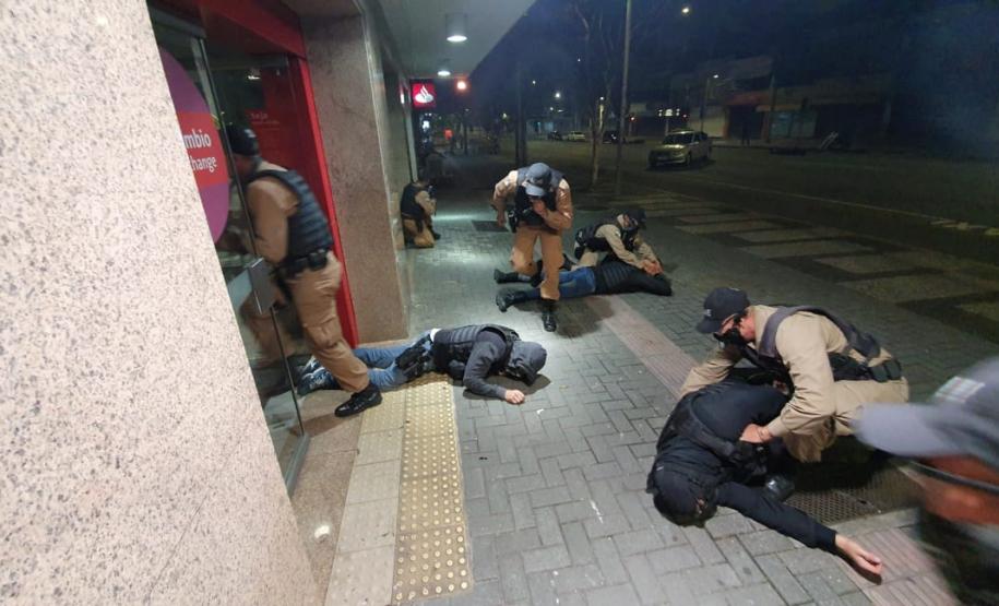 RONE simula roubo a banco no Centro de Curitiba; exercício faz parte do III Curso da unidade