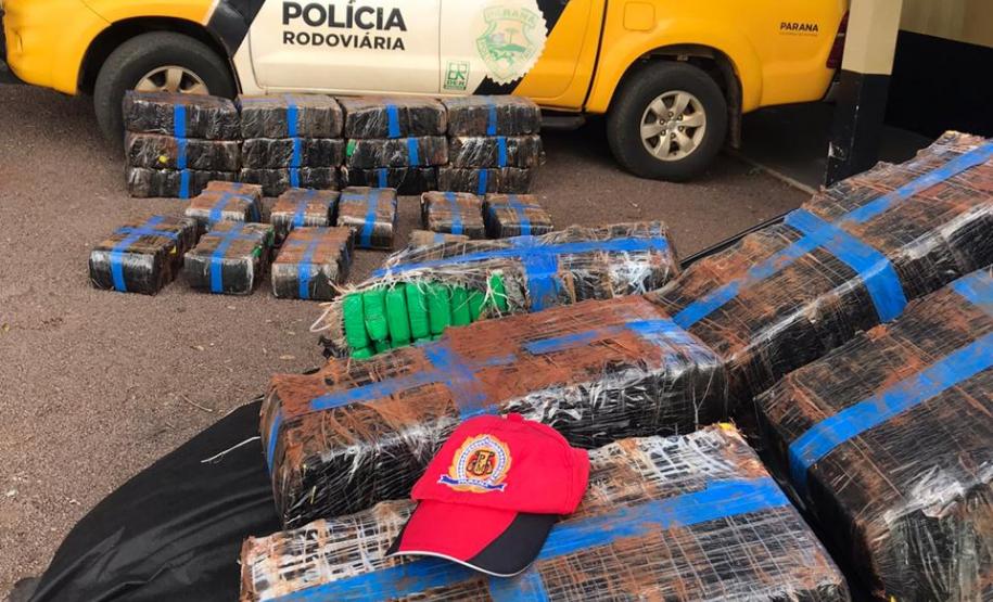 BPRv apreende mais 400 quilos de maconha, recupera carro e prende homem no Oeste do estado