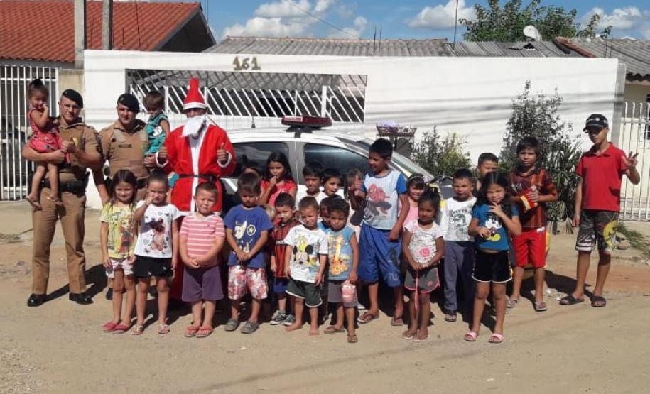 PM de Fazenda Rio Grande participa de ação especial de Natal