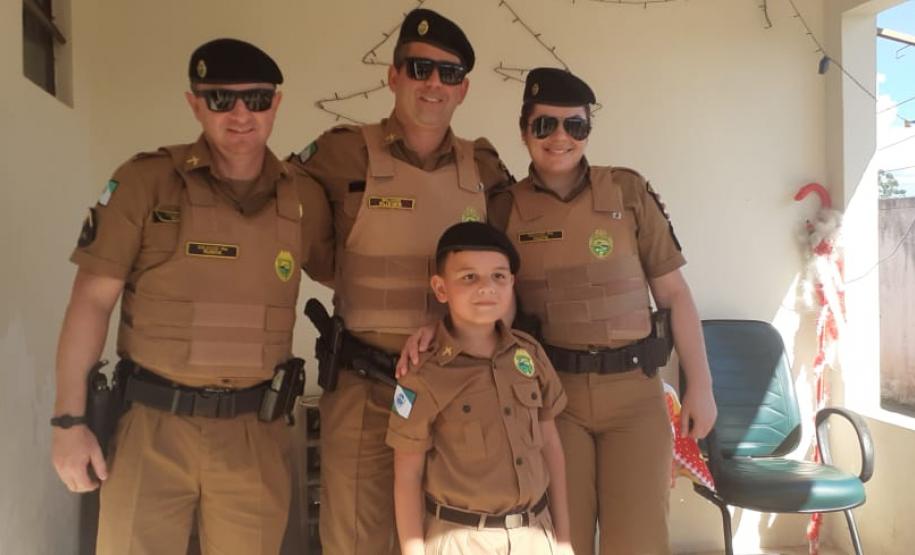 Solidariedade faz com que policiais militares realizem sonho de menino em Ponta Grossa
