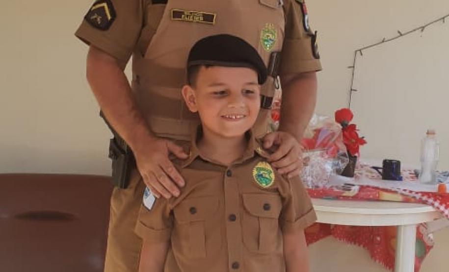 Solidariedade faz com que policiais militares realizem sonho de menino em Ponta Grossa