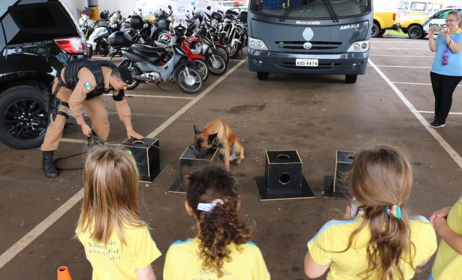 Alunos da Associação Educacional Nossa Escola visitam sede do 3° Batalhão em Pato Branco (PR)