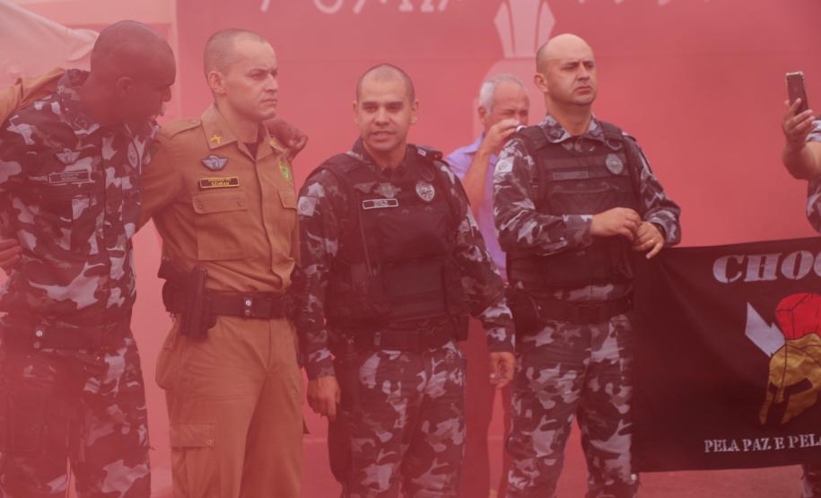 PM forma 35 policiais do Paraná e de Santa Catarina no Curso de Controle de Distúrbios Civis durante solenidade em Curitiba