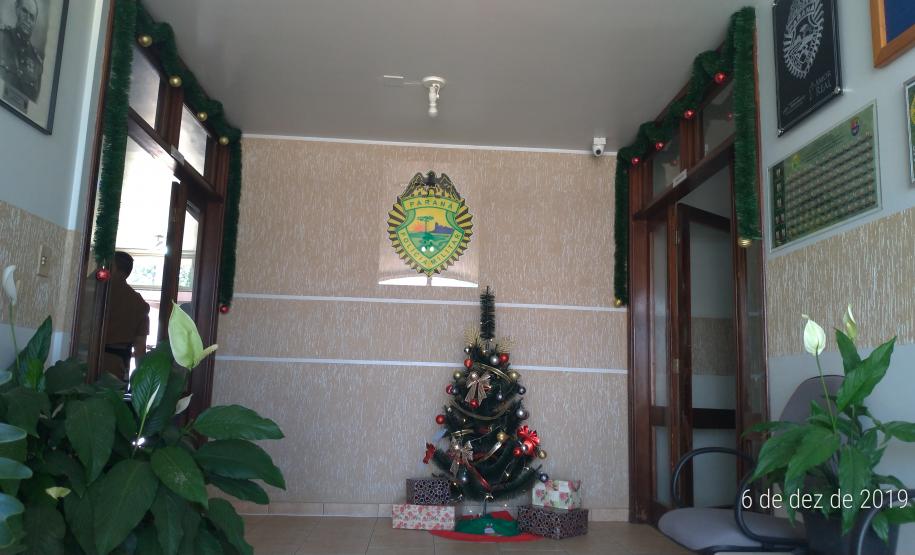 Batalhão da PM de Guarapuava (PR) inaugura capela e dá início a concurso natalino de decoração