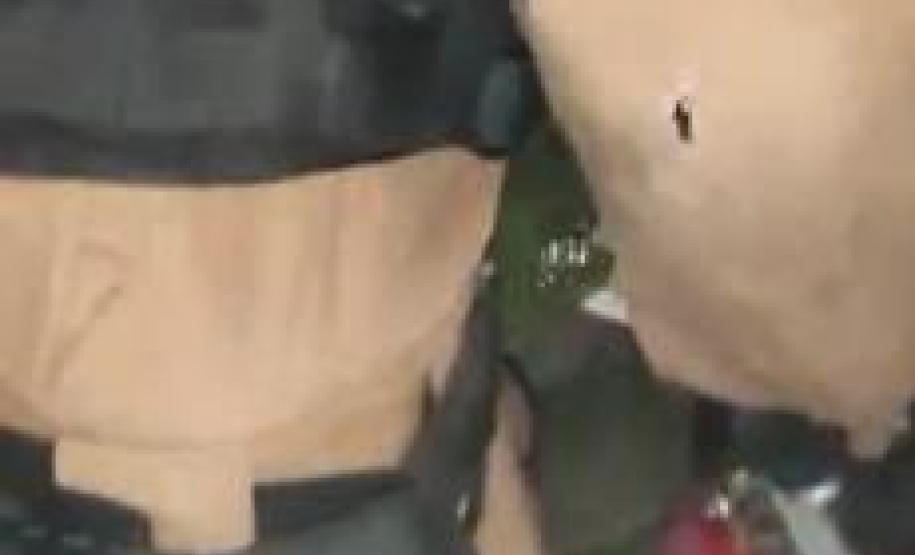 Equipe policial age rápido e cessa fogo que atingia apartamento durante a virada do ano em Matinhos (PR)