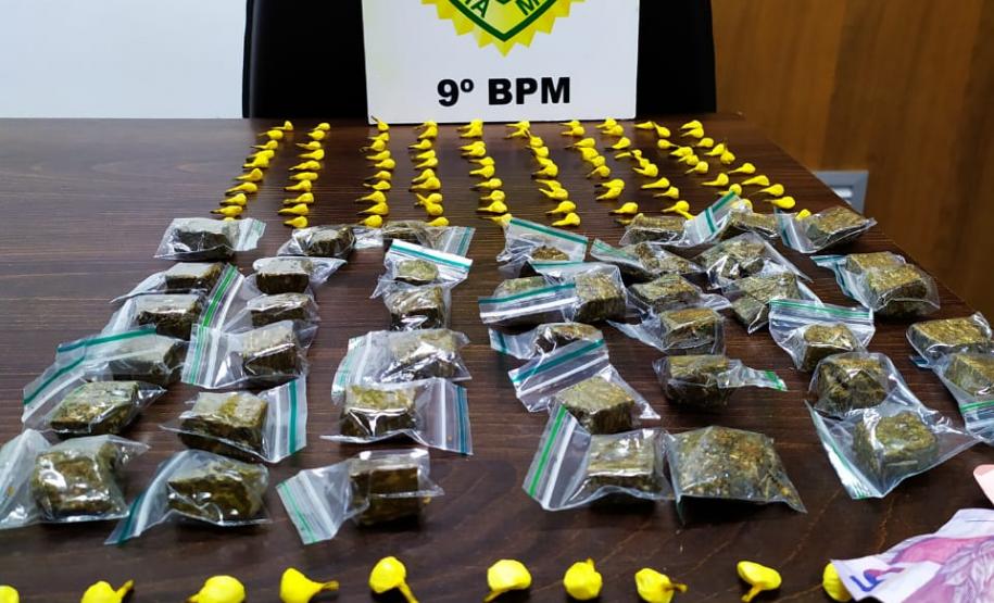 Mais de 150 unidades de maconha, crack e cocaína são apreendidas pela PM em Matinhos (PR)