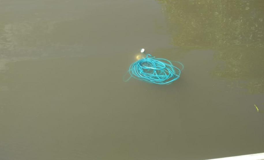 Polícia Ambiental apreende 10 tarrafas usadas para pescar camarão em Guaraqueçaba (PR)