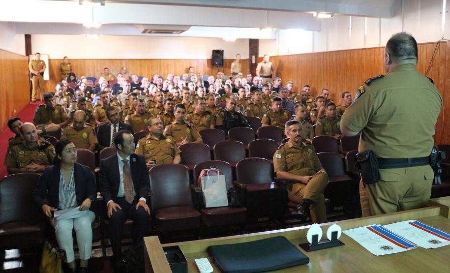 Polícia Militar recebe representantes da JICA com palestras sobre policiamento comunitário em São José dos Pinhais, na RMC