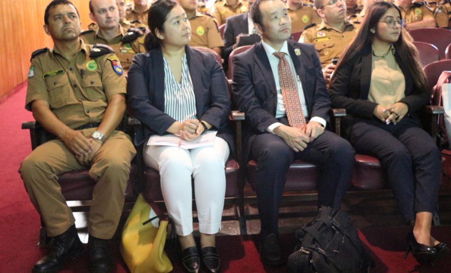 Polícia Militar recebe representantes da JICA com palestras sobre policiamento comunitário em São José dos Pinhais, na RMC