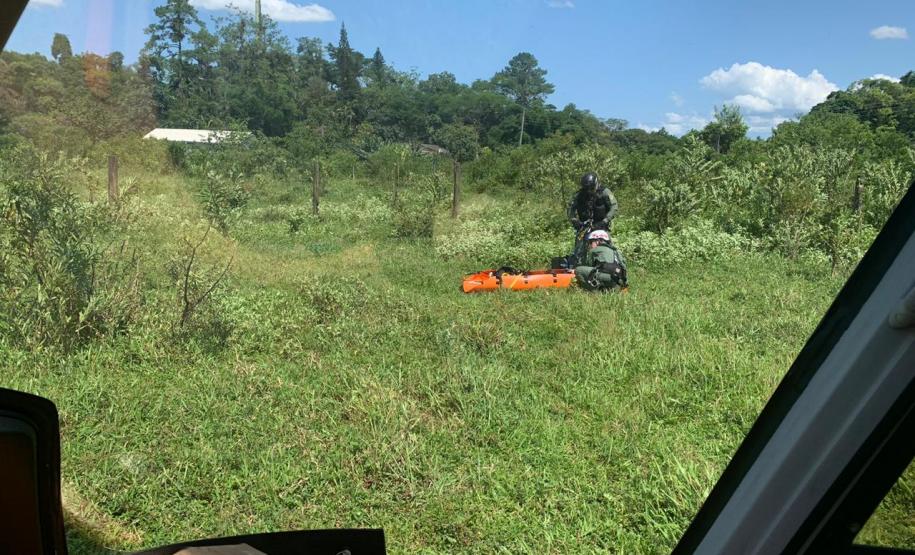 Mulher que caiu do Salto dos Macacos é resgatada e encaminhada pelo BPMOA