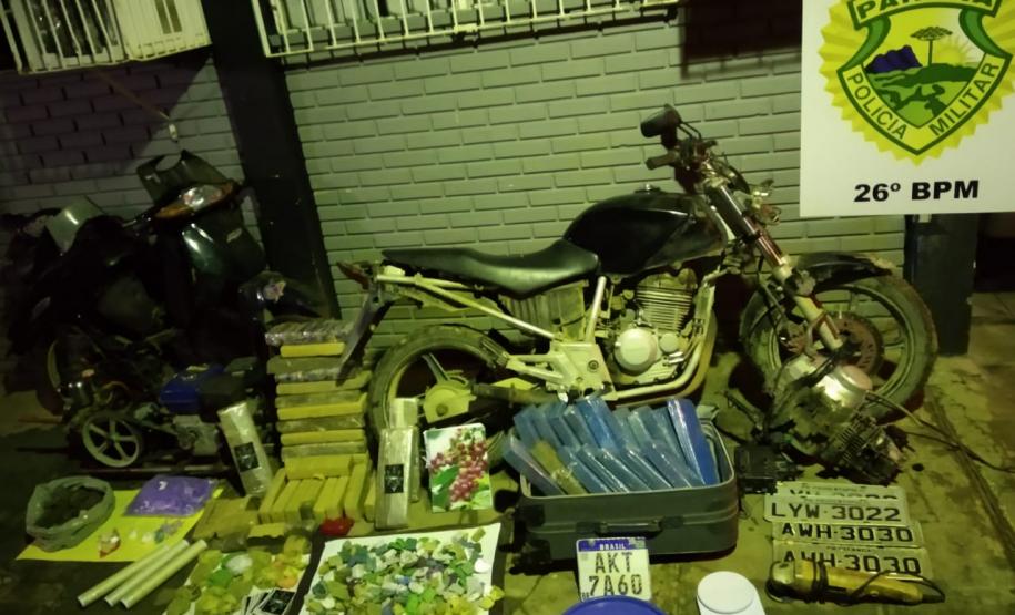 Em ocorrências distintas, PM apreende mais de 45 quilos de maconha em Reserva (PR)