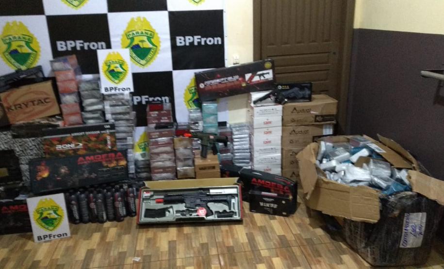 BPFron apreende diversos produtos contrabandeados no Oeste do estado; prejuízo aos contrabandistas é de mais de R$ 1,5 milhão