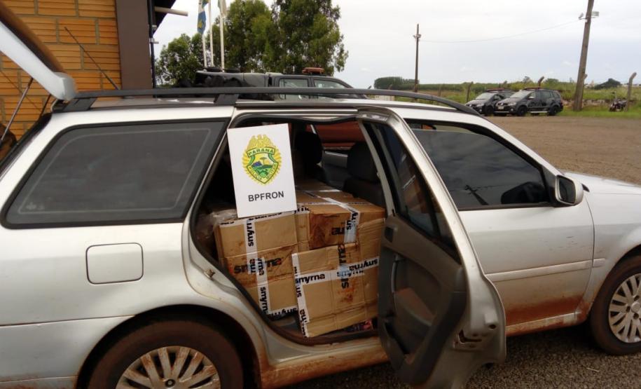 BPFron prende homem e apreende carro carregado com produtos contrabandeados no Oeste do estado