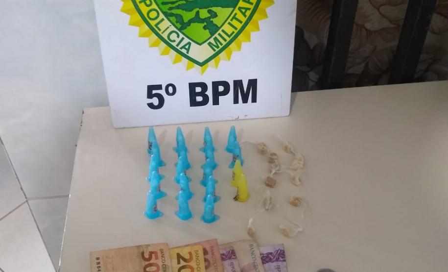 Ação da PM no final de semana resulta na apreensão de cocaína, crack e duas arma de fogo no Norte do estado