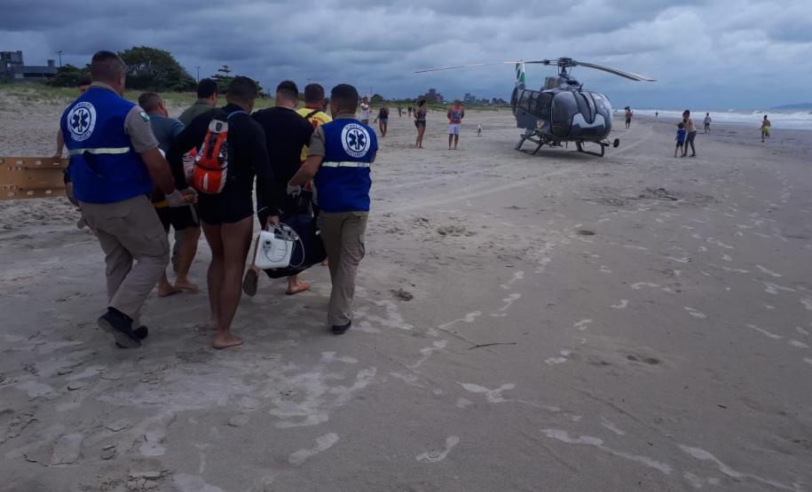 BPMOA faz resgate de vítima de Caravelas no Litoral do estado