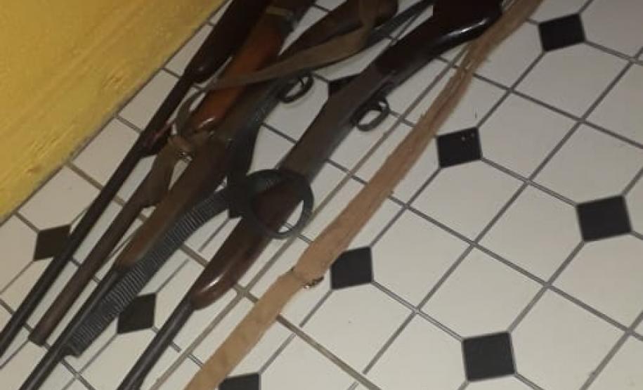 Em situações distintas, Polícia Ambiental apreende cinco armas de fogo, cinco pássaros e aplica mais de R$ 14 mil em multas na RMC