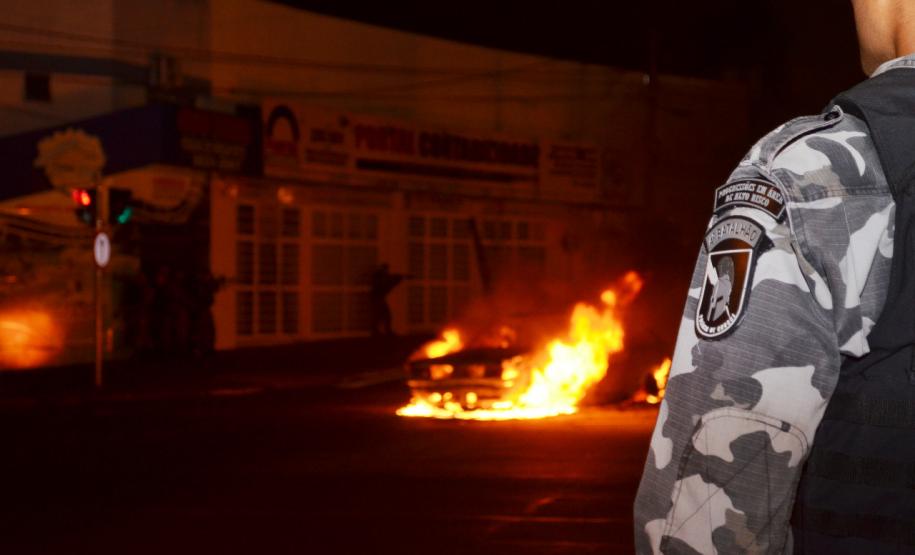 Em Maringá (PR), 4º Batalhão aplica treinamento para intervenção em roubos a banco