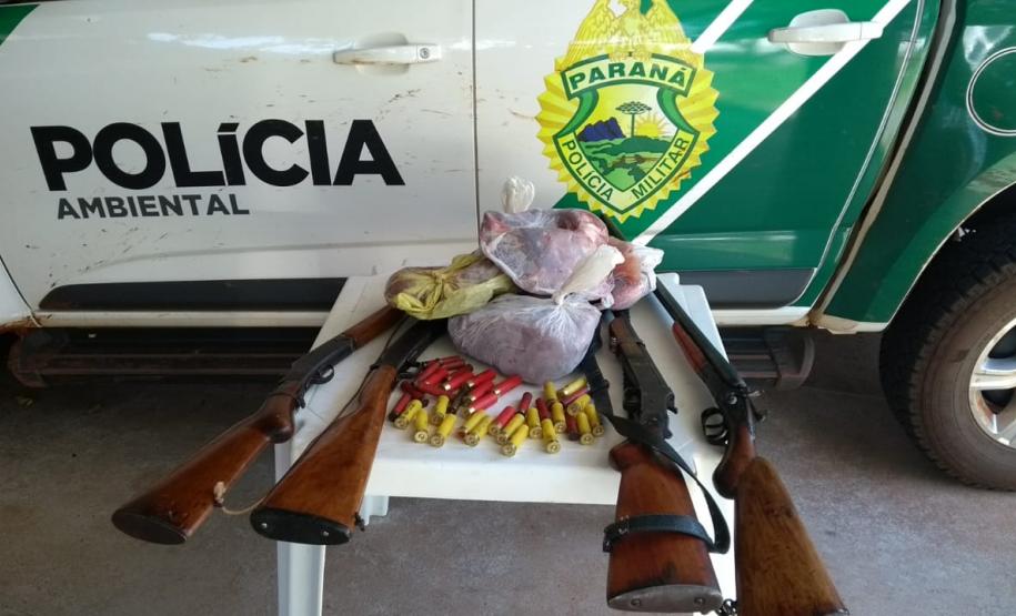 Batalhão Ambiental flagra trio saindo para caçar no Noroeste do estado