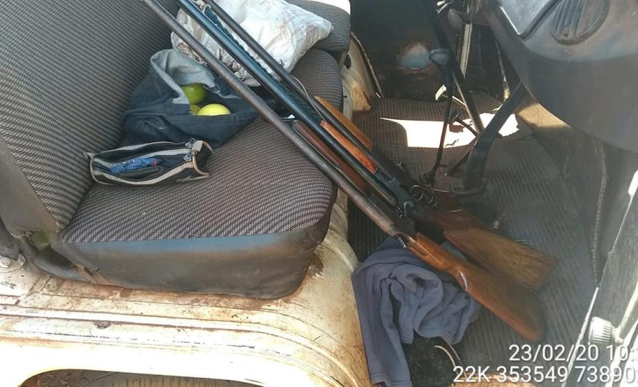 Batalhão Ambiental flagra trio saindo para caçar no Noroeste do estado