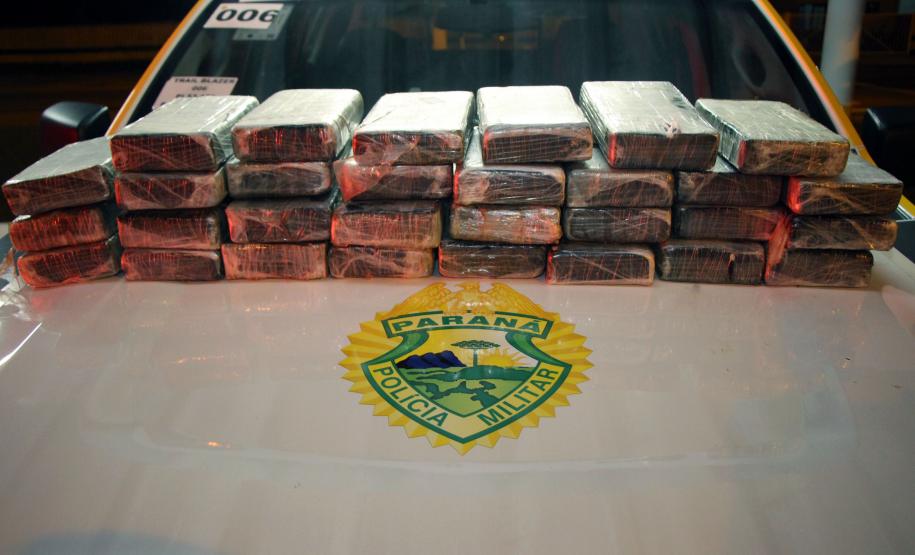 BPRv apreende mais de 30 quilos de cocaína pura em Guaratuba; droga vale mais de R$ 1 milhão