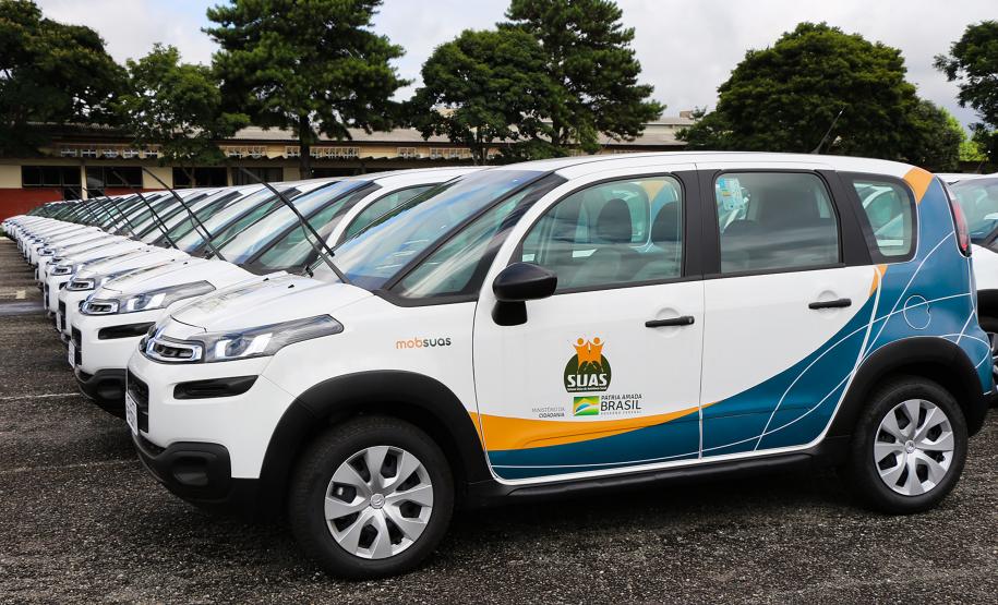 Ministério da Cidadania entrega mais de 230 viaturas durante solenidade na APMG em São José dos Pinhais, na RMC