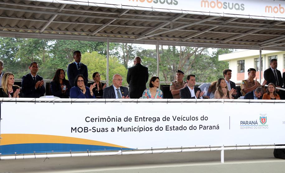 Ministério da Cidadania entrega mais de 230 viaturas durante solenidade na APMG em São José dos Pinhais, na RMC