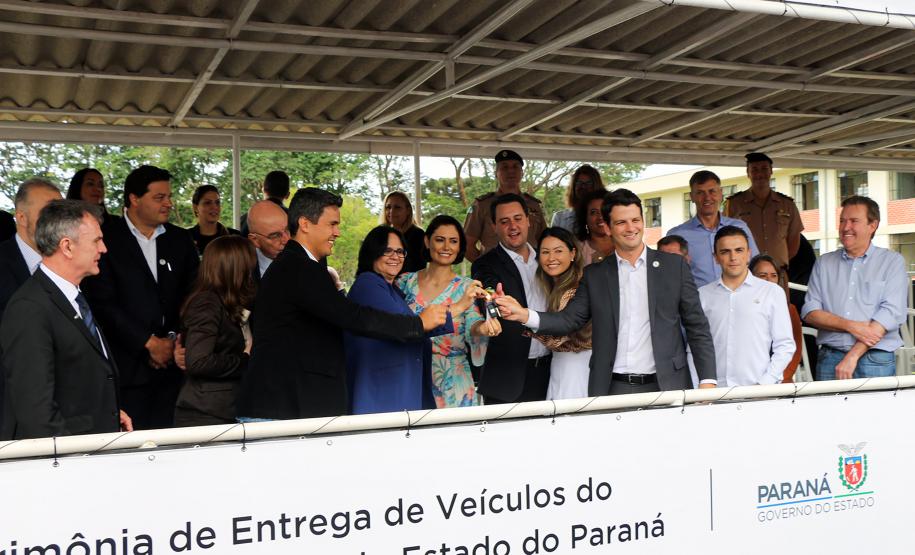 Ministério da Cidadania entrega mais de 230 viaturas durante solenidade na APMG em São José dos Pinhais, na RMC