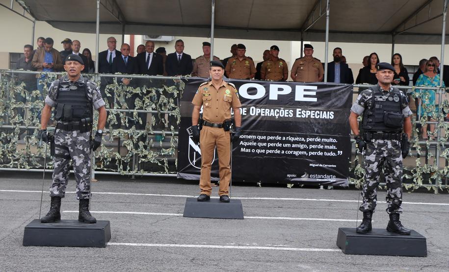 Solenidade marca a troca de Comando do Batalhão de Operações Especiais em Curitiba