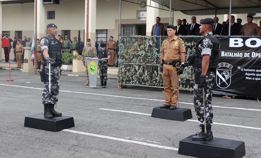 Solenidade marca a troca de Comando do Batalhão de Operações Especiais em Curitiba