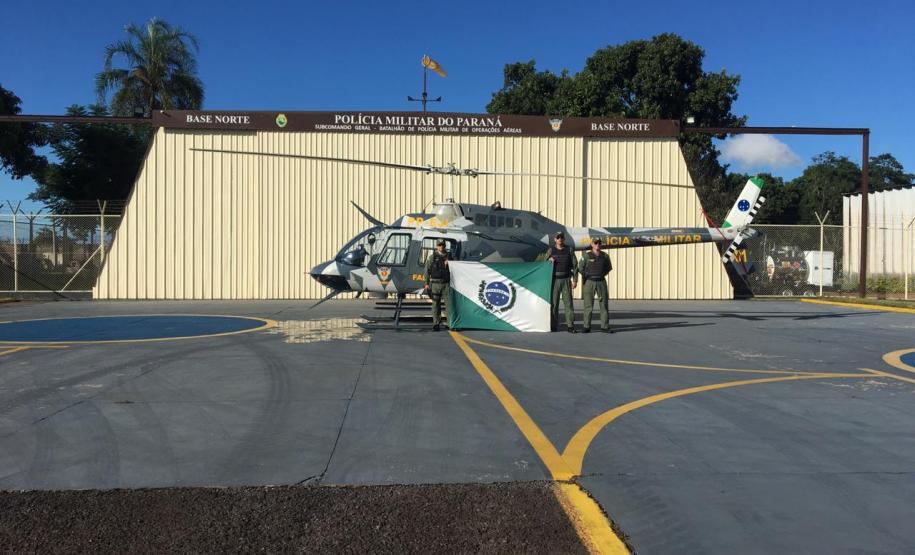 Helicóptero da PM auxilia PF na erradicação de 45 mil pés de maconha no Nordeste do estado