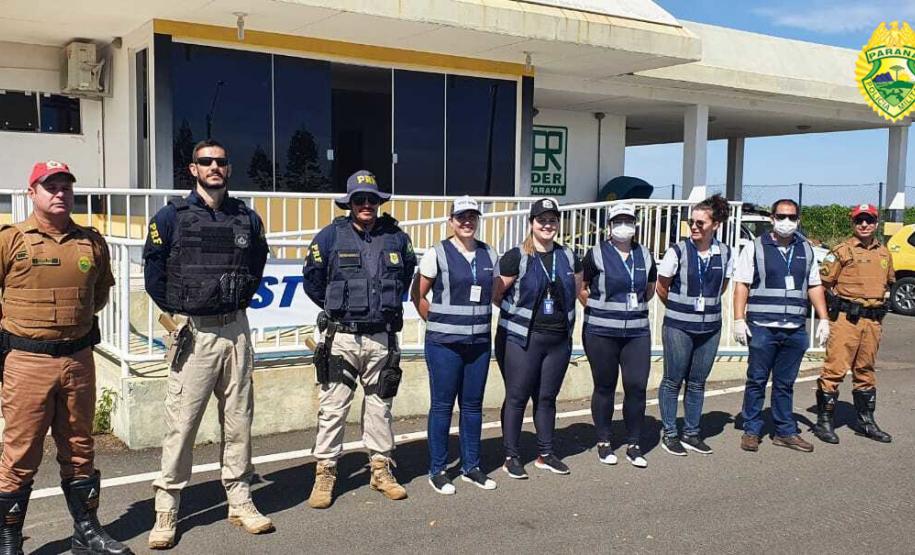 Polícia Rodoviária Estadual faz operações com unidades especializadas da PM para evitar a disseminação do coronavírus